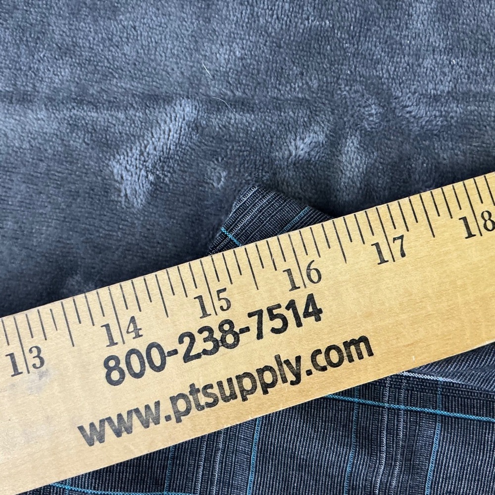 Micros Mens Plaid Cargo Shorts Gray Teal Size 38 Flat Front Skater‎ Utility Y2K - Picture 8 of 10